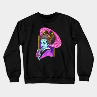 Geisha Girl Zombie Crewneck Sweatshirt